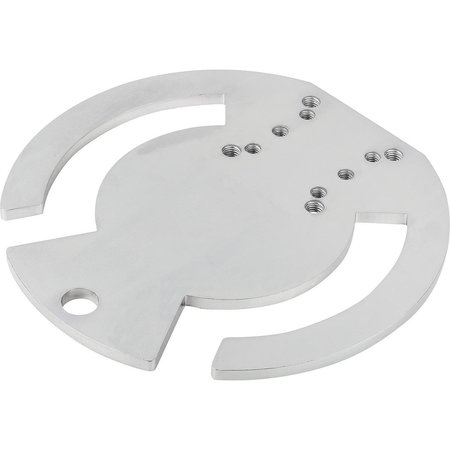 KIPP Adapter Plate Round, Form:B Open, D=145, S=5, Steel Electro Zinc-Plated K1211.1145